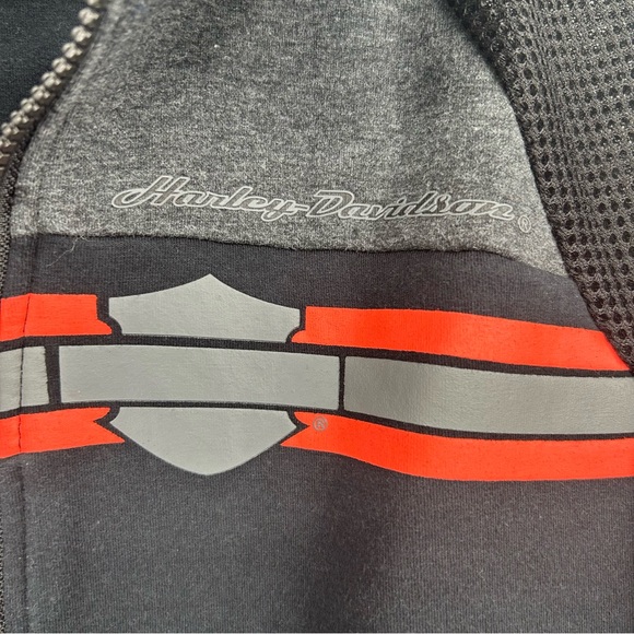 Harley Davidson Women’s Size S Performance Full Zip Hooded Jacket Mesh Sleeve - Picture 2 of 9